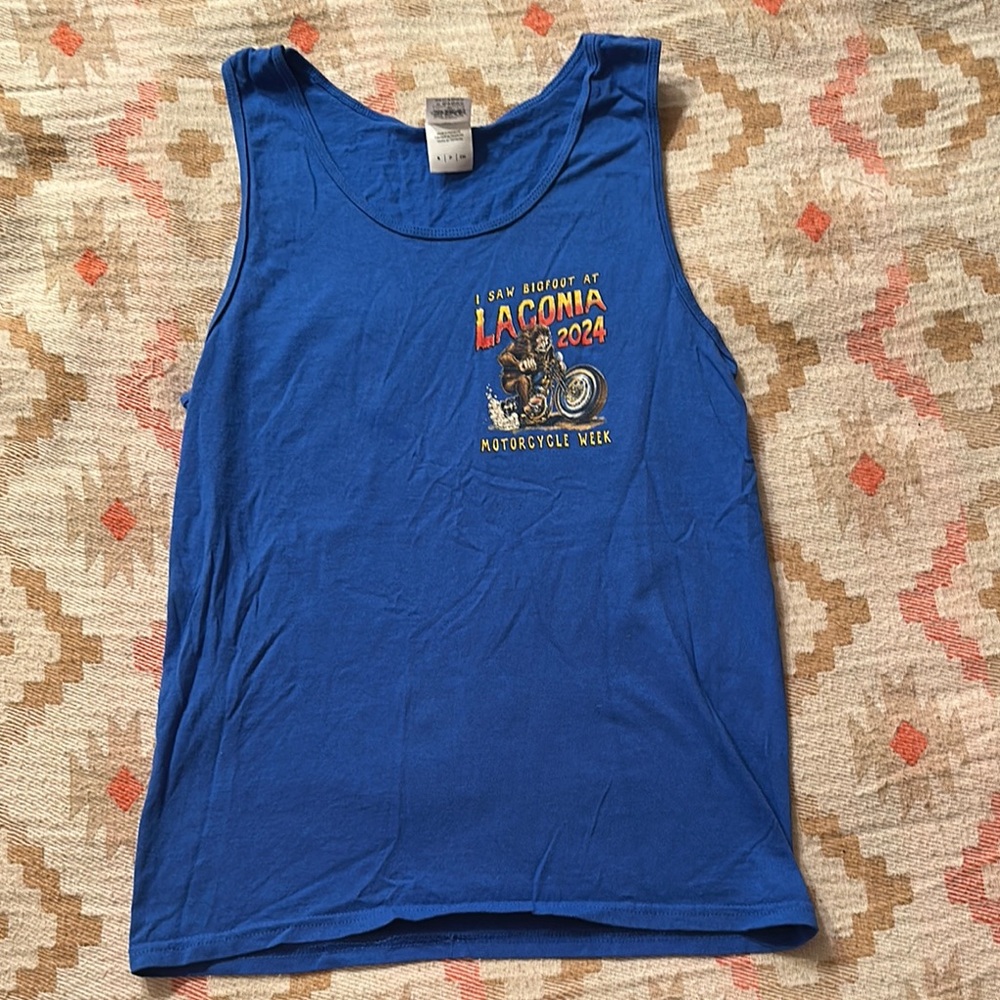 Blue Motorcycle Week Tank Top